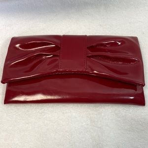Estée Lauder Red clutch makeup bag purse